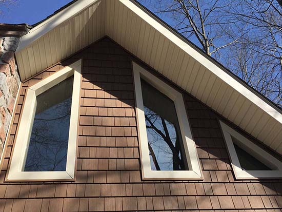 Side View of Brown Home